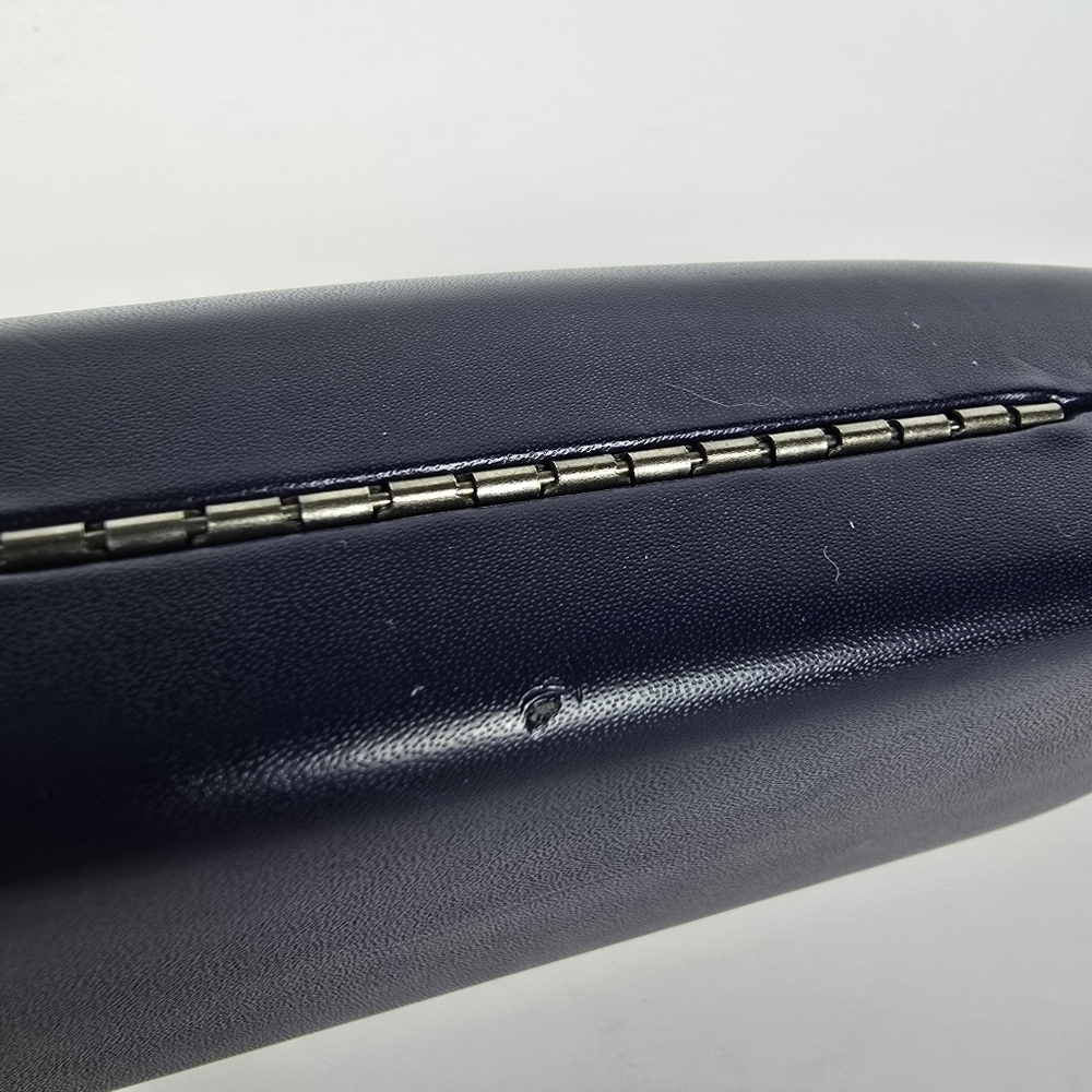 Lacoste Navy Hard Clamshell Eyeglass Sunglass Case Only - Picture 6 of 8